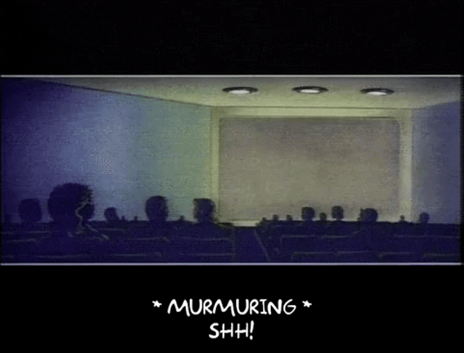 Film Theater Shh GIF