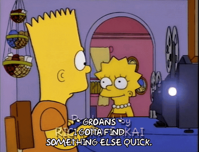Filming Bart Simpson GIF