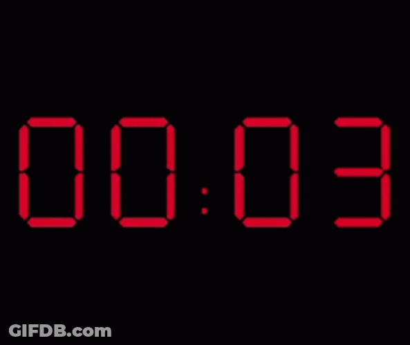 Final Countdown Digital Timer For Bomb Explosion GIF
