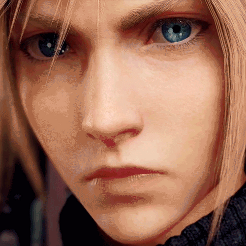 Final Fantasy 7 Cloud Close-Up GIF