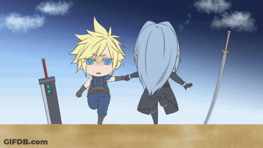 Final Fantasy Cloud Strife Sephiroth GIF