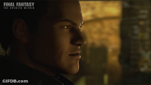 Final Fantasy The Spirits Within Man's Face GIF