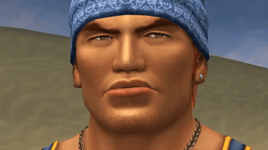 Final Fantasy X Wakka Judging Glare GIF