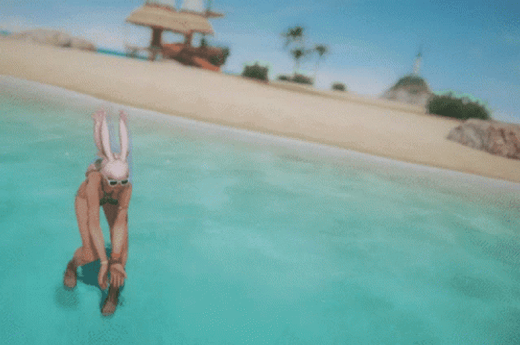 Final Fantasy XIV Water Splash GIF