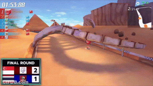 Final Race Round Between 2 And 1 GIF