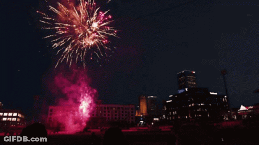 Finale Lights Fireworks Meme GIF