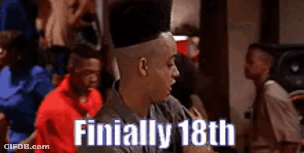 Finally 18 Partying Christopher Reid GIF