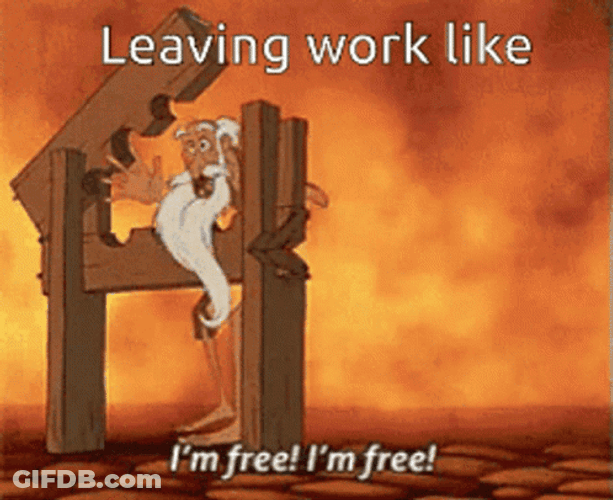 Finally Freedom Leaving Work GIF