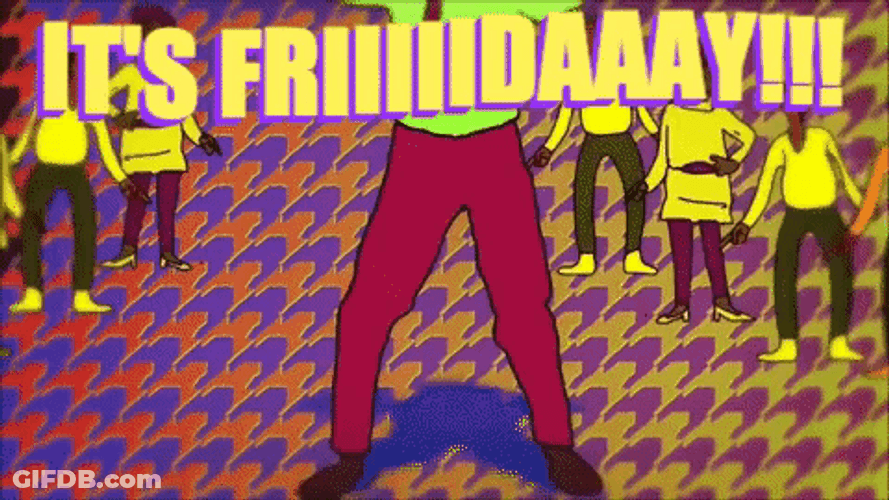Finally Friday Animated Dance Sharevari GIF