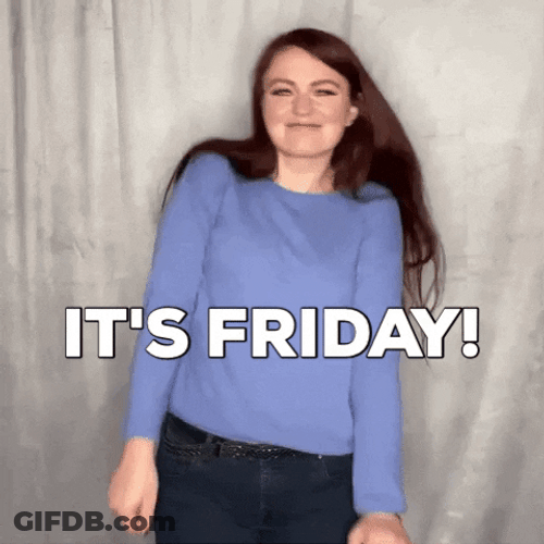 Finally Friday Excited Shoulder Dance GIF