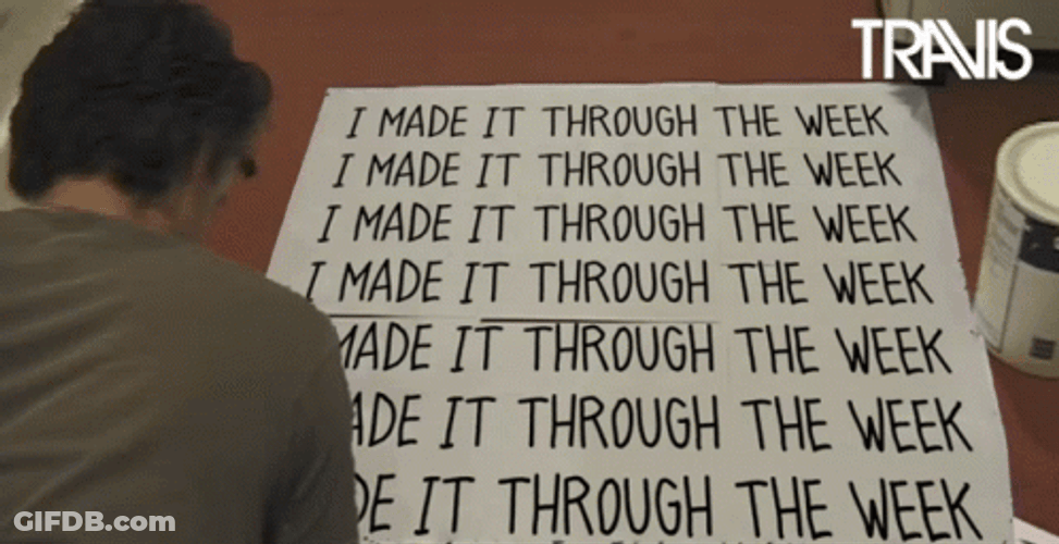 Finally Friday Weekend Fran Healy Travis GIF