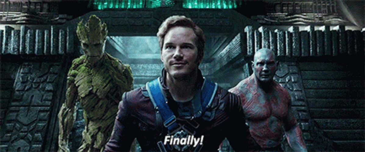 Finally Guardians Of The Galaxy Peter Quill GIF