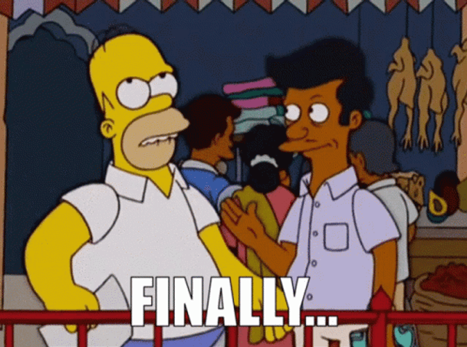 Finally Homer The Simpsons GIF