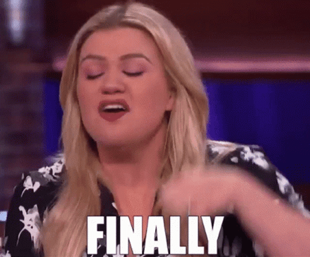 Finally Kelly Clarkson GIF