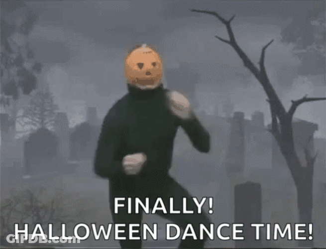 Finally Meme Halloween Dance Time GIF