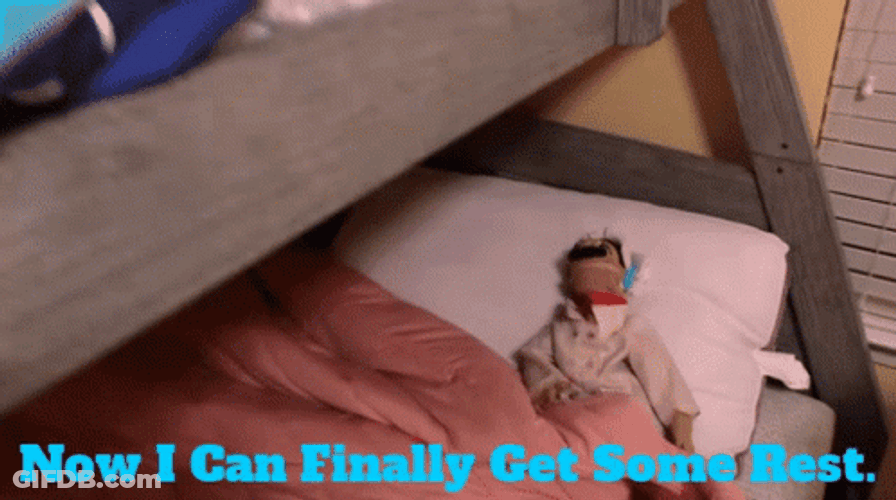 Finally Meme Puppet Resting GIF