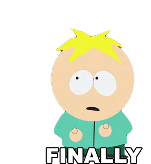 Finally South Park Butters GIF