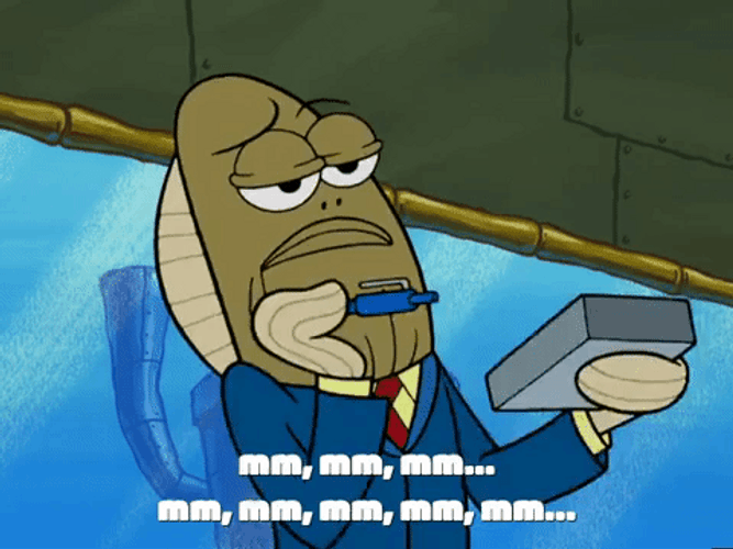 Finance Cashier Spongebob Squarepants GIF