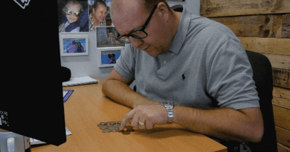 Finance Counting Coins GIF