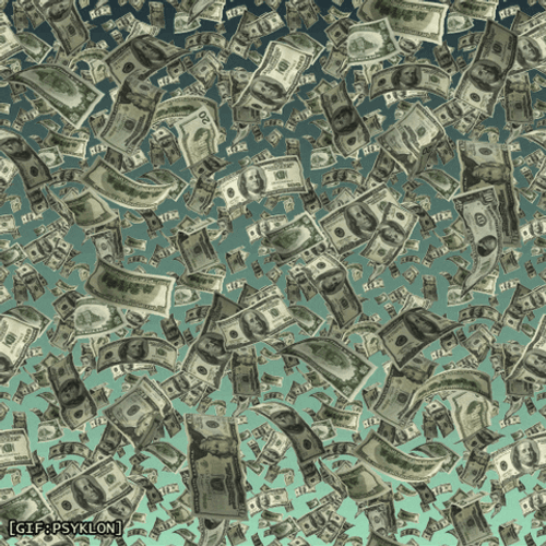 Finance Money Rain Loop GIF