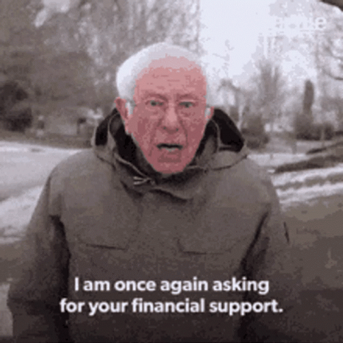 Finance Support Bernie GIF