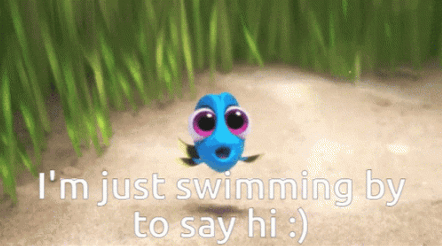 Finding Dory Just Saying Hi GIF