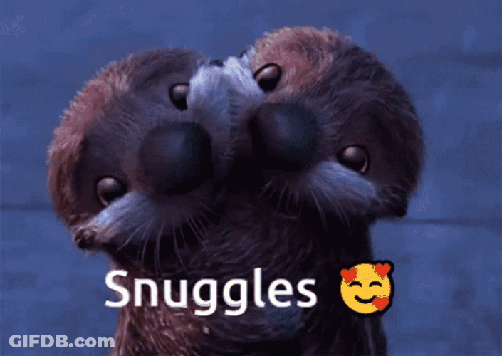 Finding Dory Ollie And Lauren Snuggling GIF
