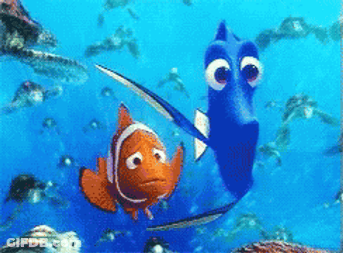 Finding Nemo And Dory Swirling GIF
