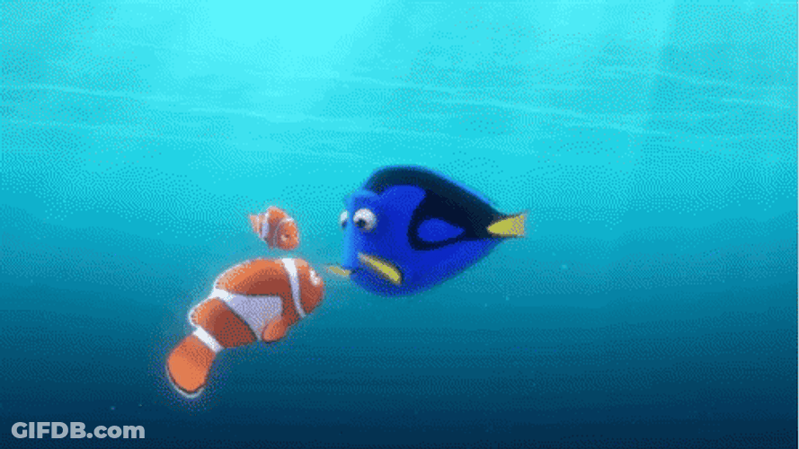 Finding Nemo Blue Fish Lets Play GIF