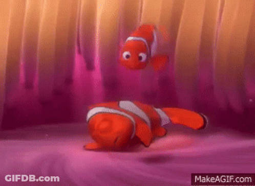 Finding Nemo Clownfish Saying First Day Of School Wake Up GIF