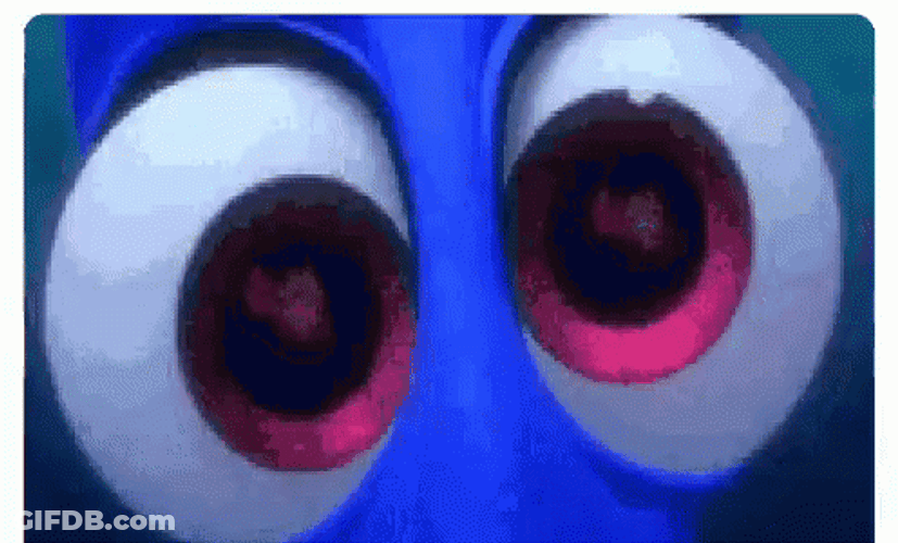 Finding Nemo Dory Googly Eyes GIF