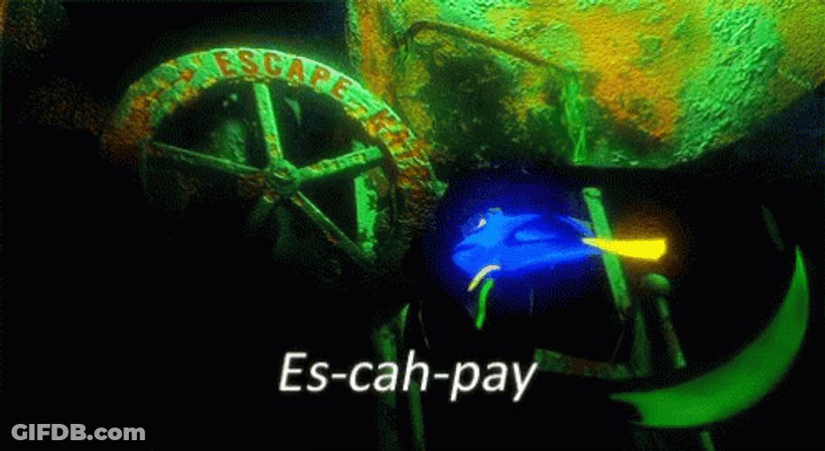 Finding Nemo Escape Dory GIF