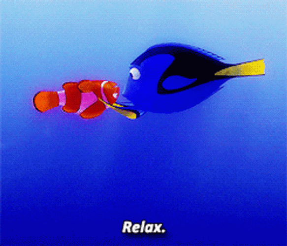 Finding Nemo Just Relax GIF