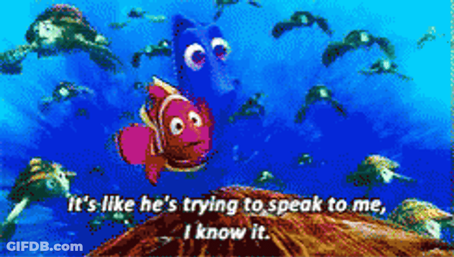 Finding Nemo Trying To Speak GIF