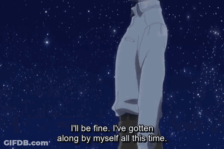 Fine Ill Do It Myself Starry Night Anime GIF