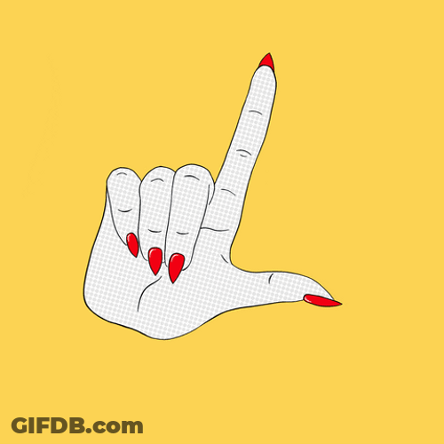 Finger L Pop Art GIF