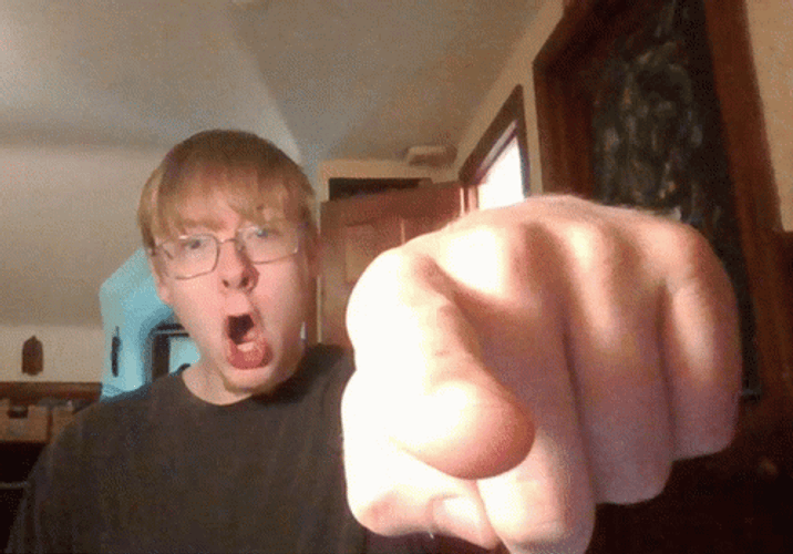 Finger Pointing Angry Guy GIF