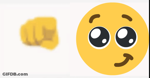 Finger Pointing At Big-Eyed Smiley GIF