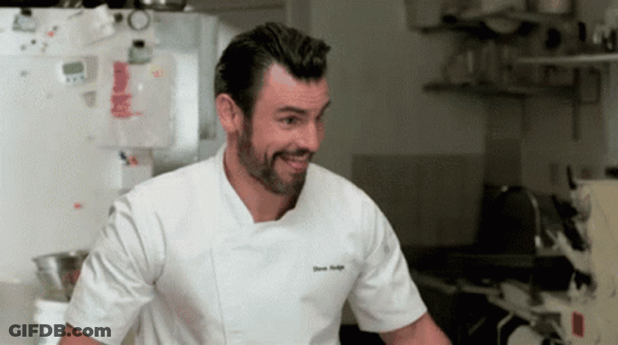Finger Pointing Canadian Chef GIF