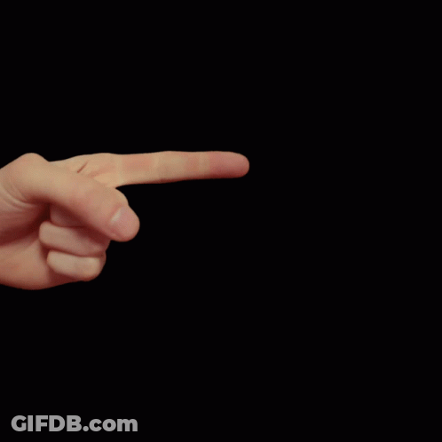 Finger Pointing Left GIF