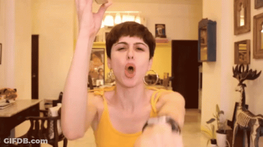 Finger Pointing Scherezade Shroff GIF