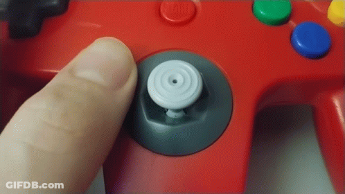 Finger Pressing Button On Game Controller GIF