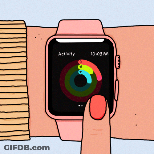 Finger Swiping On Apple Watch GIF