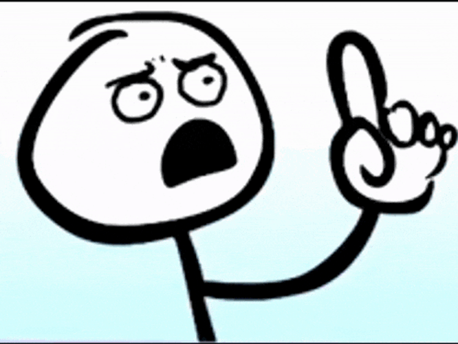 Finger Up Then Down Excuse Me GIF