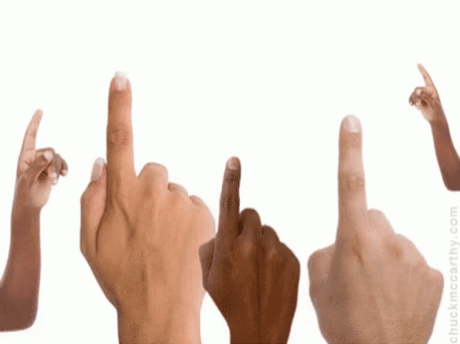 Fingers Pointing Up GIF