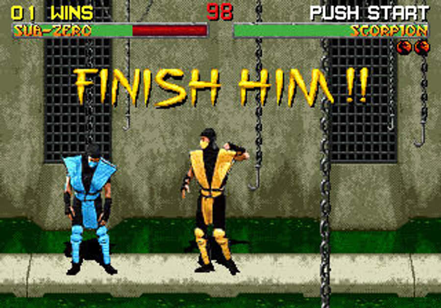 Finish Him Fatality Scorpion Mortal Kombat GIF