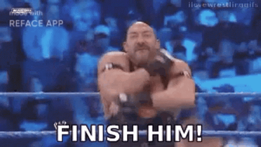 Finish Him WWE Wrestler GIF