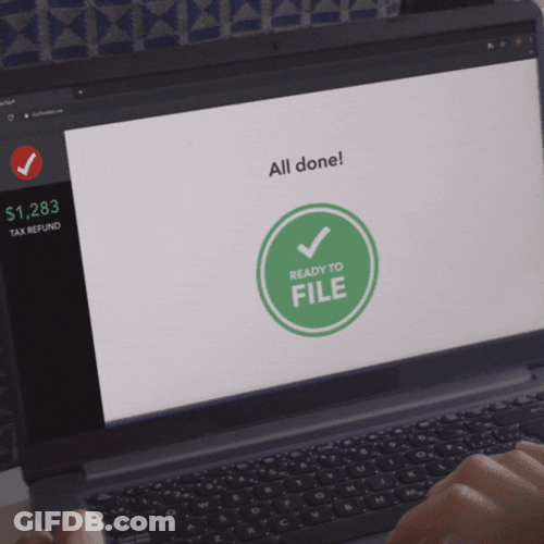 Finished All Done Computer Task GIF