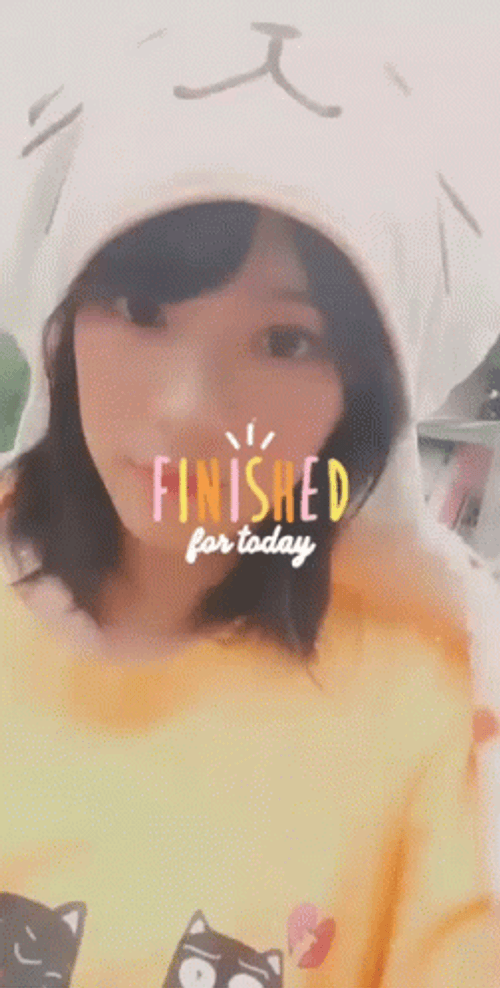 Finished For Today Cherprang Areekul BNK48 GIF