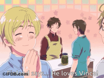 Finland Cartoon Saying He Loves Vince GIF